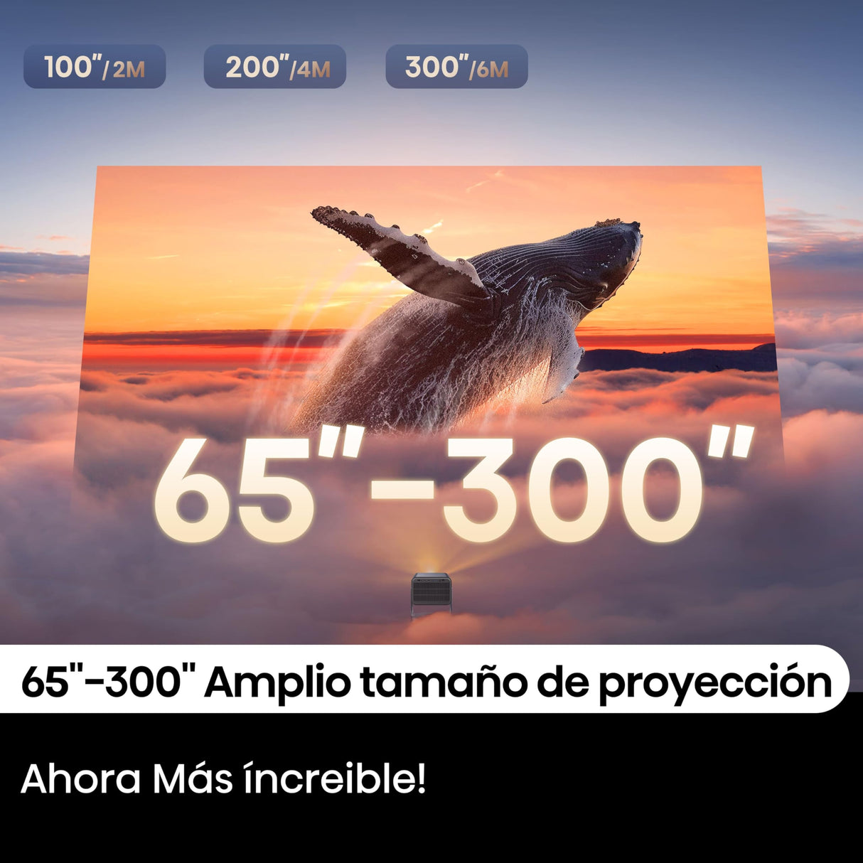 Hisense C2 Ultra Ed. Real Madrid - Mini Proyector Laser UHD 4K Smart TV, de 65" a 300", 3000 Lumen, Dolby Vision Atmos, Audio JBL + Subwofer, Zoom Digital, Autoenfoque, Contraste 2000:1