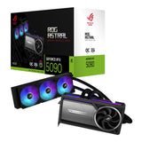 ASUS ROG Astral LC GeForce RTX 5090 OC Edition Tarjeta gráfica Gaming (PCIe 5.0, 32 GB GDDR7, HDMI/DP 2.1, Placa de refrigeración, radiador de 360mm, Ventiladores magnéticos conectables en Cadena)