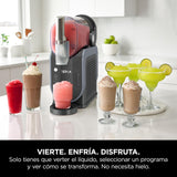 Ninja SLUSHi Procesador profesional de bebidas congeladas, granizados, cócteles, zumos congelados, frappés y batidos, sin hielo ni preparativos previos, WhisperChill, 1,9 l, azul y gris, FS301EU