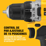 DEWALT Taladro atornillador sin escobillas XR 12V con 2 baterías XR Li-Ion de 2 Ah y cargador + maletín TSTAK, DCD701D2-QW