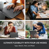 Logitech Combo Touch Funda con Teclado Extraíble para iPad 10.ª Generación, Italian Layout
