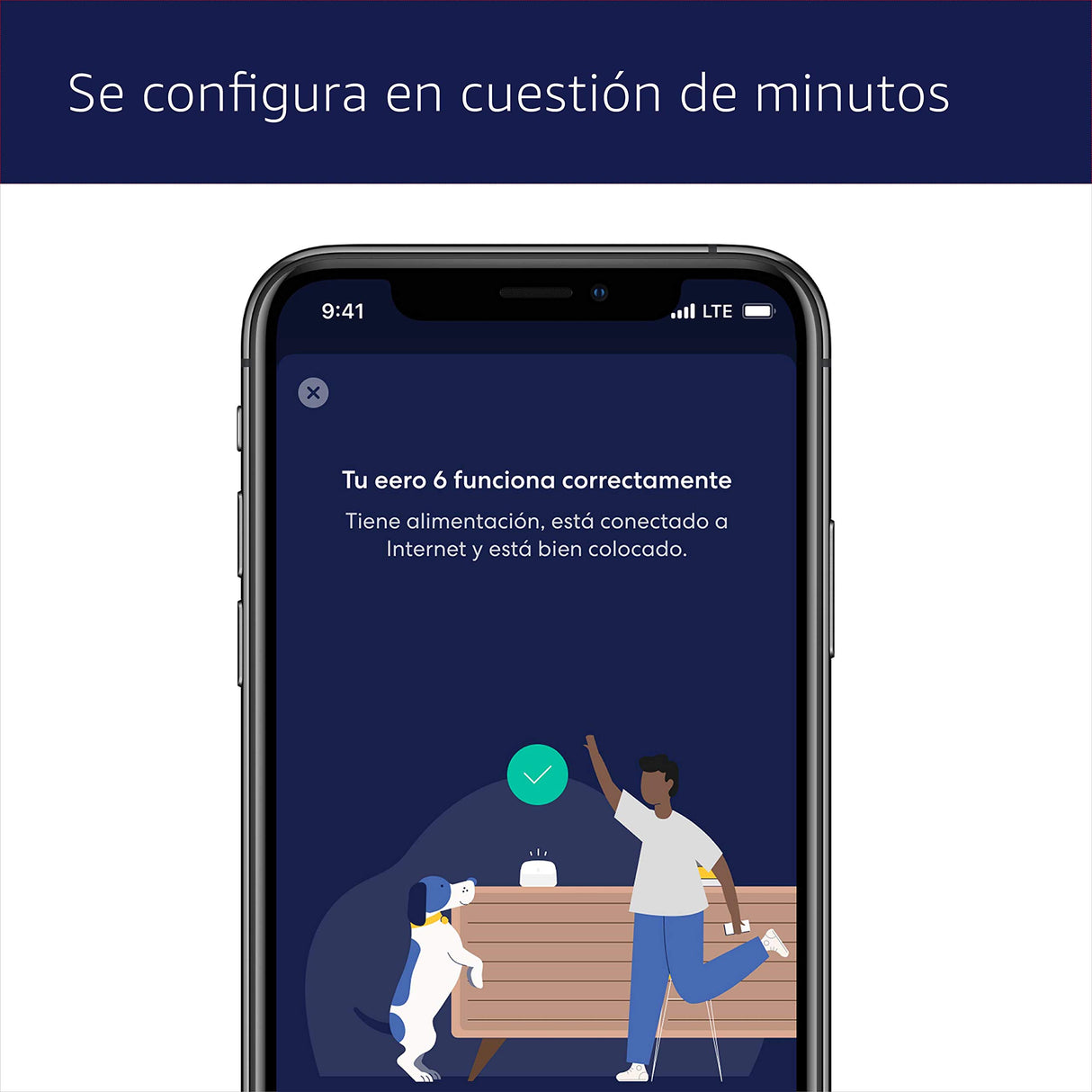 Router wifi de malla eero 6 de Amazon | 140 m2 de cobertura y capacidad para conectar más de 75 dispositivos y expandir tu red eero existente | 1 unidad, modelo de 2021