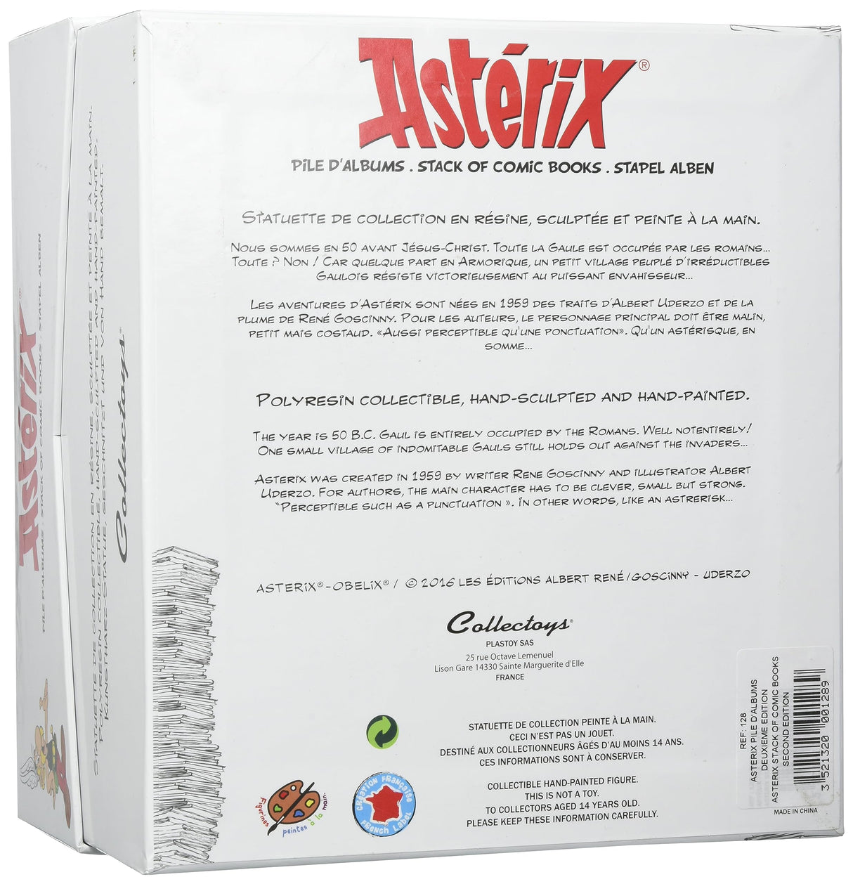 Plastoy Estatua ASTÉRIX Pila DE CÓMICS 23CM