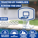 GoSports Splash Hoop - Juego de Baloncesto para Piscina, Incluye aro de Baloncesto acuático Junto a la Piscina, 2 Pelotas y Bomba, Elige tu Estilo