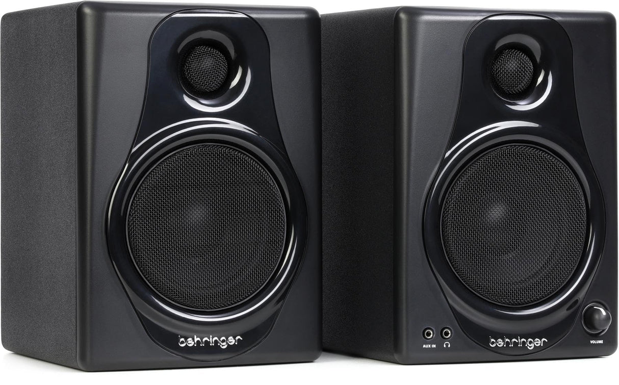 Behringer MEDIA 40USB Altavoces de monitor digital biamplificados de alta resolución de 150 vatios con entrada USB