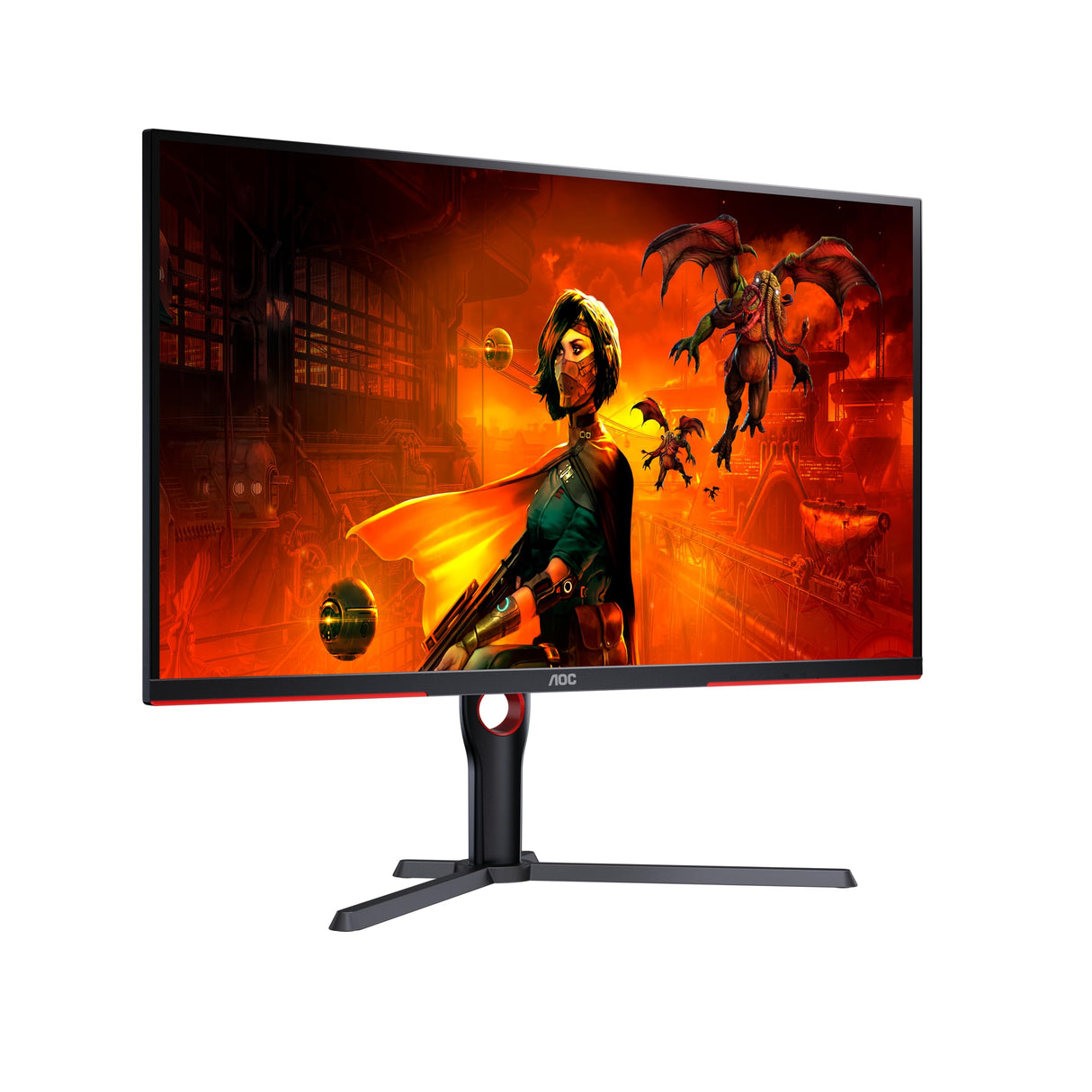 AOC Gaming U32G3X - Monitor 4K UHD de 32 pulgadas, 144 Hz, IPS, GTG de 1 ms, compatible con G-Sync, Low input Lag, HDR400, ajustable en altura, Plano (3840 x 2160, HDMI 2.1 / DP 1.4 )