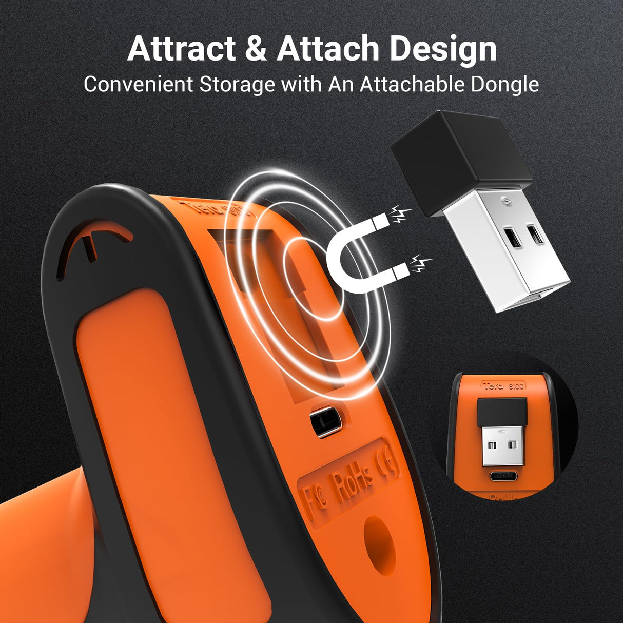 Tera Pro Lector de código de Barras QR de Calidad Industrial 2D Inalámbrico 1D Escáner de Mano 2.4G Inalámbrico + Bluetooth Excelente Resistencia a caídas (3 m) con Soporte súper Estable, 8100