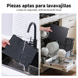 AMZCHEF parrilla eléctrica con 6 programas, función Sear hasta 280 °C, modo manual, sensor de temperatura, placas desmontables y bandeja para gofres. Ideal para carne, pescado, paninis y gofres