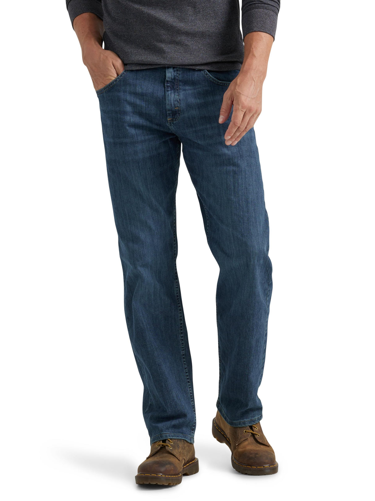 Wrangler Authentics Classic 5-Pocket Relaxed Fit Jean Jeans, Slate Flex, 40W x 32L para Hombre