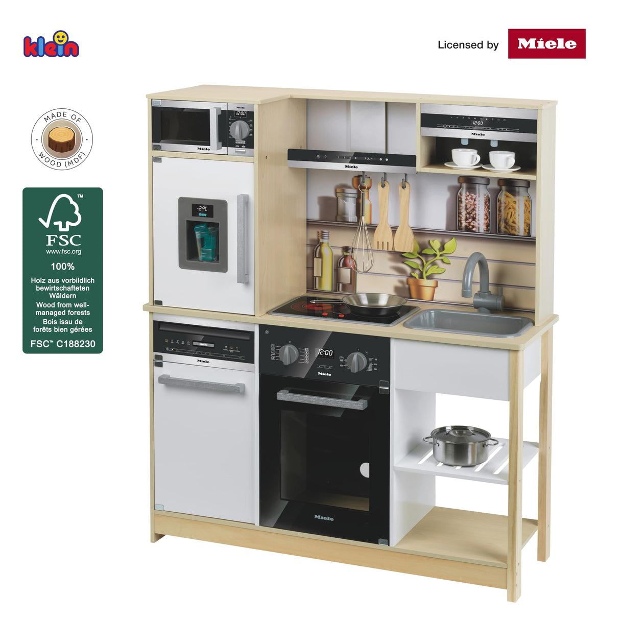 Theo Klein 7188 7188 Cocina Familiar Miele, Juguetes para niños a Partir de 3 años