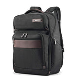 Samsonite Kombi - Mochila de negocios, Negro/Marrón, 17.5 x 12 x 7-Inch, Kombi - Mochila de negocios
