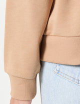 GANT Reg Tonal Shield C-Neck Sweat Sudadera, Caramel Beige, L para Mujer