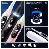 Oral-B iO 6 Cepillo De Dientes Eléctrico Negro con Mango Recargable, 3 Cabezales, 1 Estuche De Viaje, 5 Modos De Cepillado Incluso Blanqueamiento Dental, Sensor De Presión, Diseñado Por Braun
