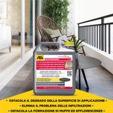 FILA Surface Care Solutions SALVATERRAZZA 5L Repelente al Agua para terrazas y Exteriores de acción consolidante y antifiltración, No aplicable, 5 l (Confezione da 1)