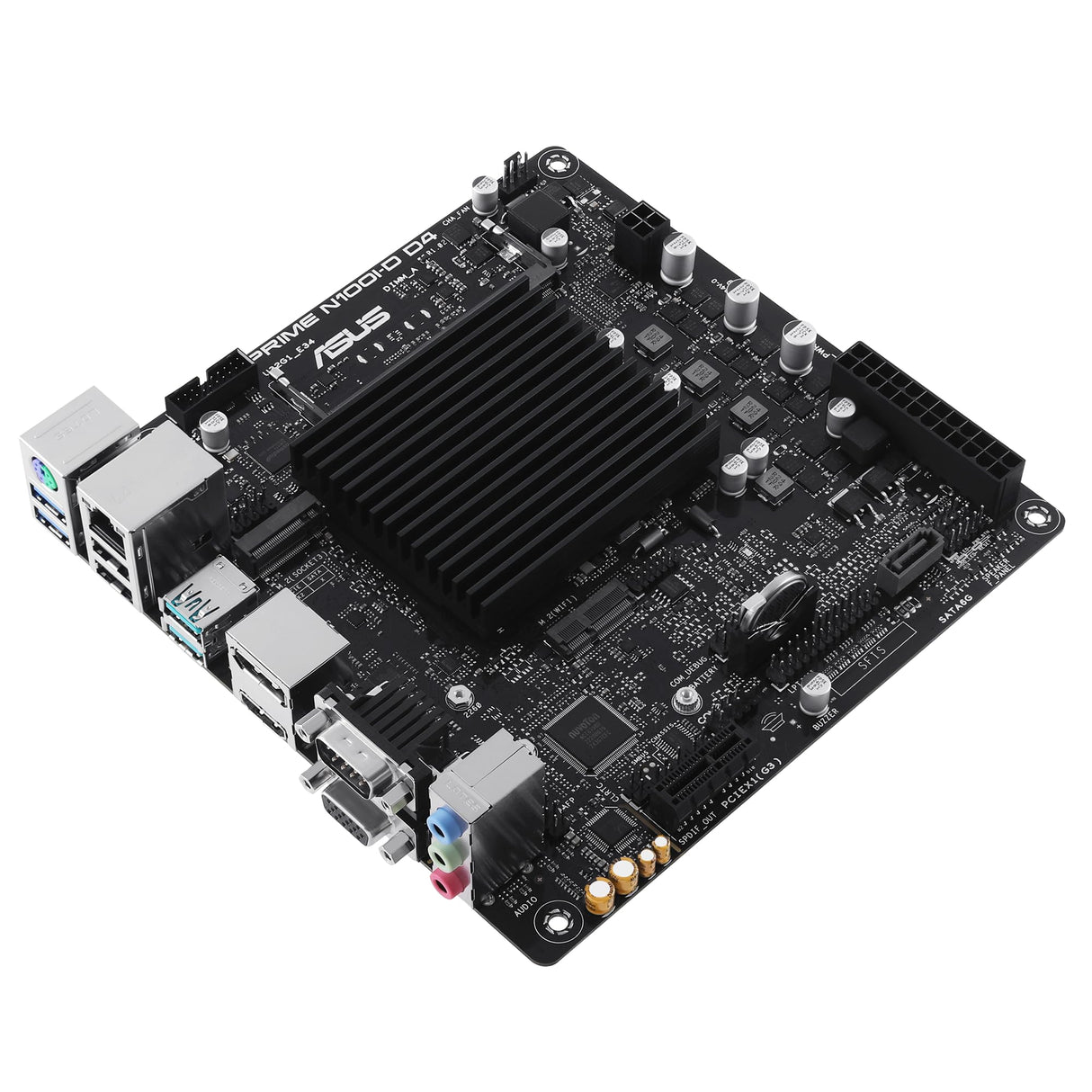 ASUS Prime N100I-D D4 Placa Base Intel N100 (procesador Intel N100, PCIe 3.0, USB 3.2 Gen 2, M.2, DDR4)