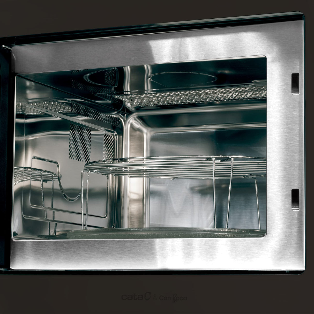Cata MC 25 D - Horno microondas con grill, 900 W, color plateado, gris