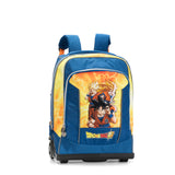 DRAGON BALL - Mochila Trolley Ajustable con asa y correas retráctiles, cremallera y bolsillo frontal con cremallera - Mochila para niña - Mochila escolar 36 x 23 x 47 cm, turquesa, Talla única, Casual