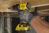 STANLEY FATMAX Taladro Atornillador V20 Litio 18V, Motor sin escobilla, Velocidad hasta 2100 rpm, Par máximo 80Nm, 1 Maletín, 2 Baterías 2Ah, 1 Cargador, Portabrocas 13mm, SFMCD720D2K-QW