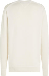 Tommy Hilfiger Jersey Hombre Chunky Cotton Crew Neck Jersey de Punto, Marfil (Ivory Petal), M