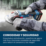Bosch Professional 18V System amoladora angular a batería GWS 18V11 S (diámetro del disco de 115 mm), sin ajustes de velocidad