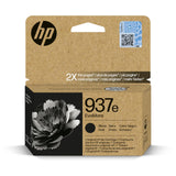 HP 937e EvoMore Negro 4S6W9NE, Cartucho de Tinta Original Compatible con Impresoras OfficeJet 9110, 9120, 9130, 9720 e 9730
