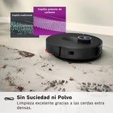 Bosch - Robot Spotless MAX CAM, BCRDW3BX, aspira y friega, Potencia 11.000 Pa, Almohadillas giratorias, estación Seca-húmeda, Visión Inteligente por luz estructurada, Cámara, Home Connect App, Negro