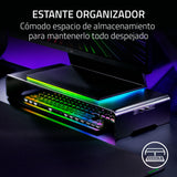 Razer Monitor Stand Chroma - Soporte de Monitor de Aluminio con concentrador USB-C de 4 vías con Chroma RGB (50cm x 21cm x 7,85cm, construcción Robusta, Capacidad de Carga de 20 kg) Negro