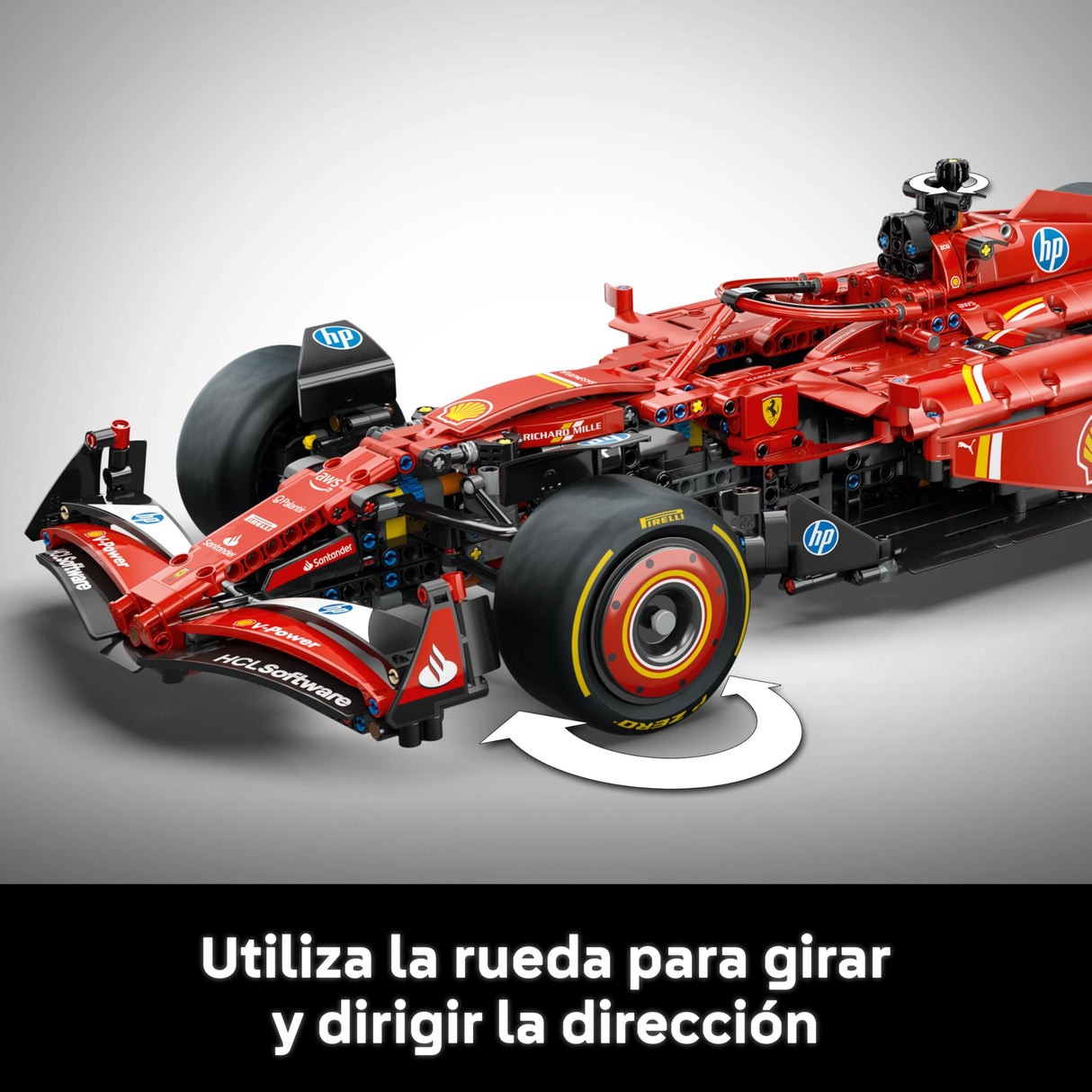LEGO Technic Coche Ferrari SF-24 F1 Maquetas para Adultos - Coche de Carreras Rojo para Coleccionar - Regalo para Hombres, Padres o Pareja Aficionados a la Fórmula 1 - Detalles Navideños 42207