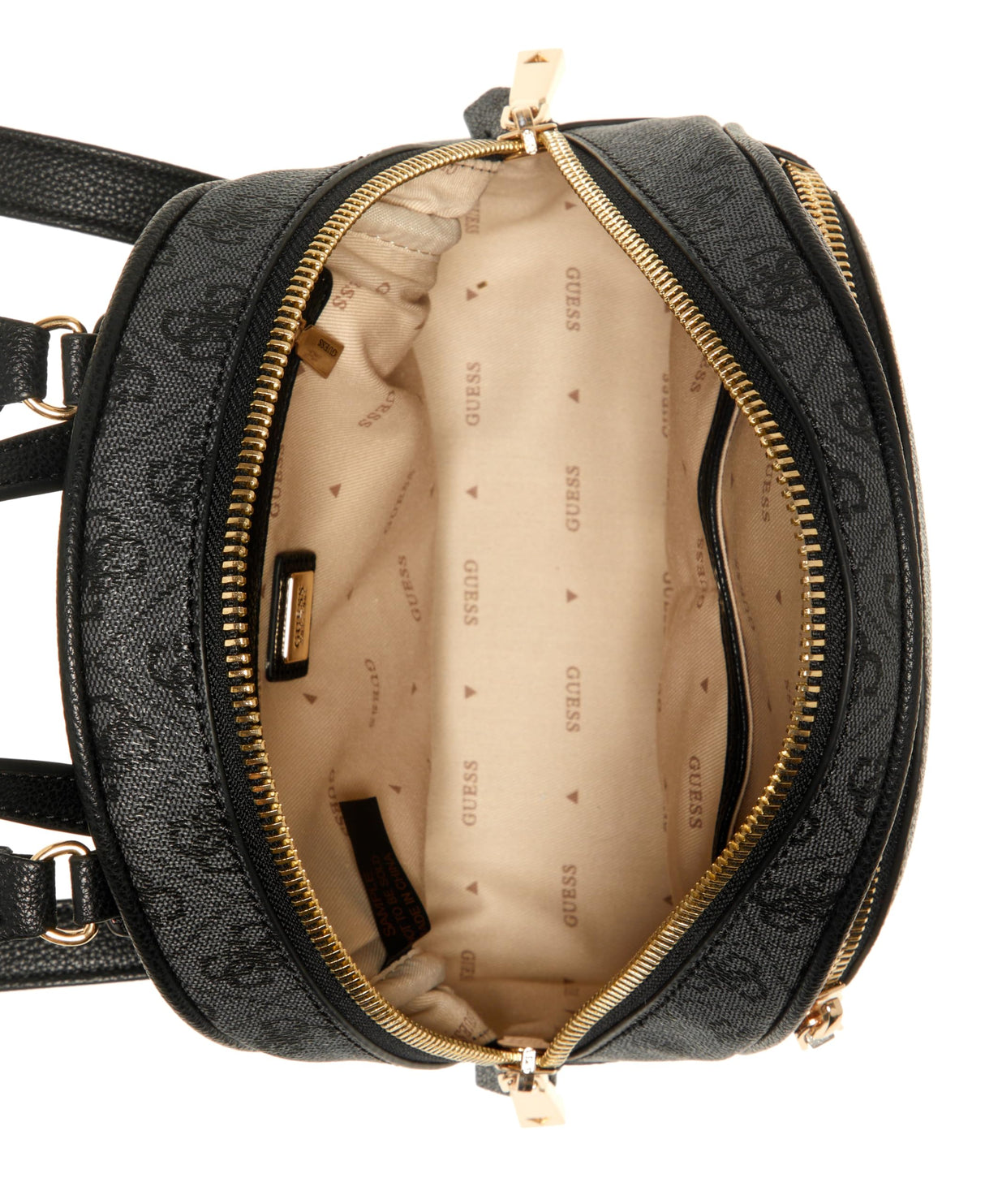 GUESS Manhattan Backpack Mochila, Logotipo de Carbono, Talla única para Mujer