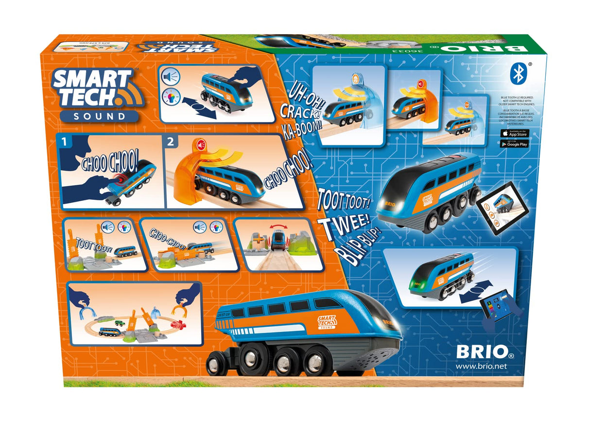 Brio - Set de Aventuras con Sonido, BRIO Ferrocarriles, Tren Juguete, Set de Construcción, Construcciones para Niños, Juguetes Niños 3 Años o más, 17 Piezas, Exclusivo de Amazon