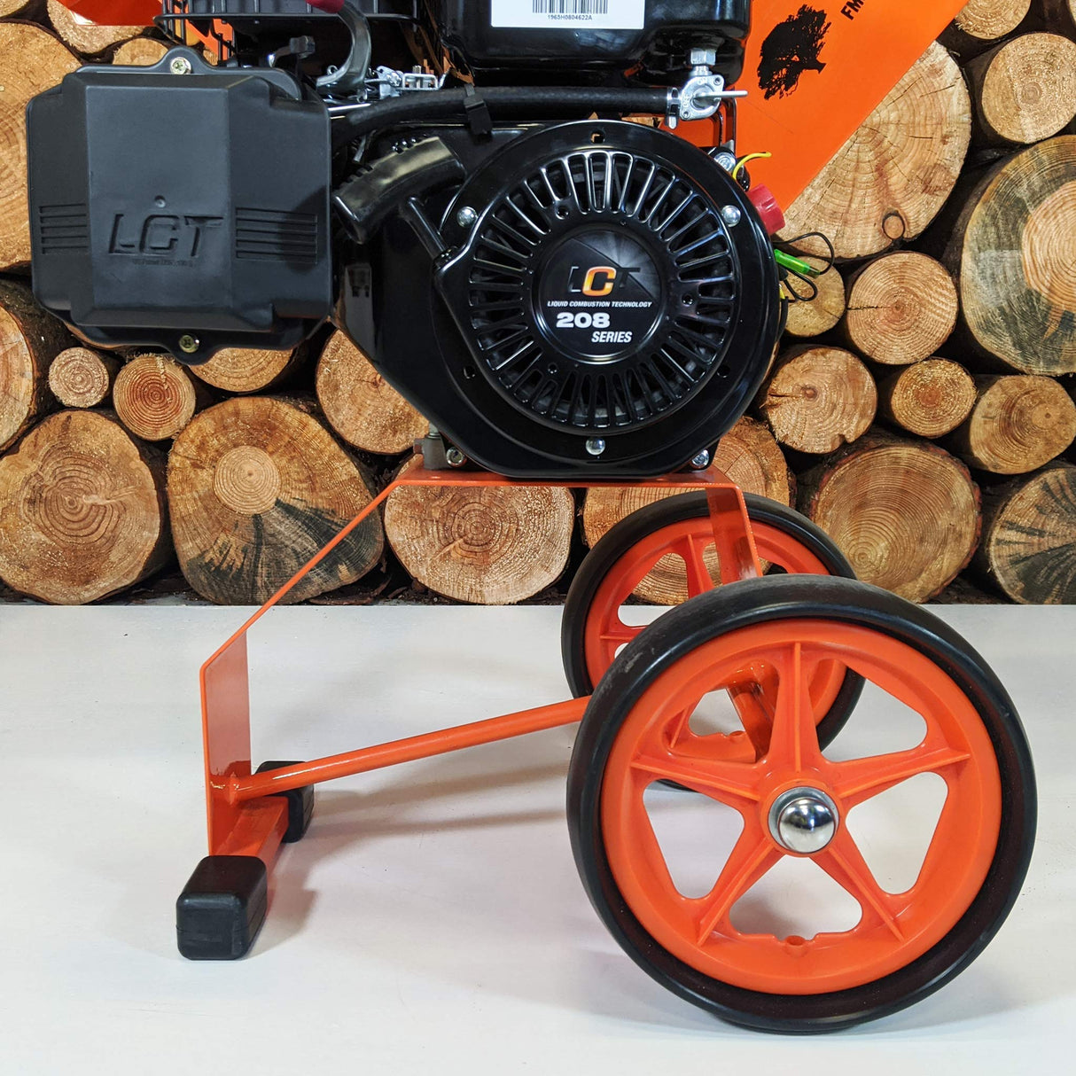 Forest Master FM6DD Trituradora de jardín de Madera con Motor de Gasolina de 4 Tiempos, 6 HP, Naranja