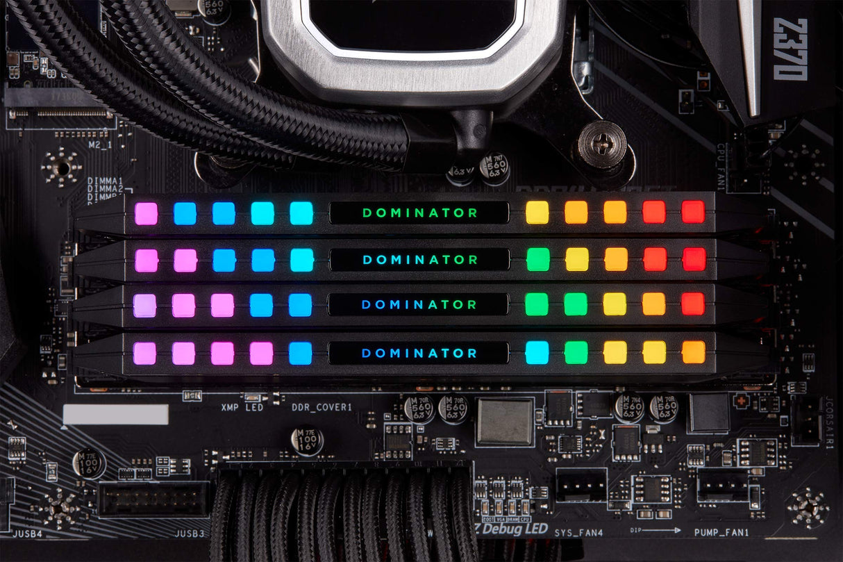 Corsair Dominator Platinum RGB 128GB (4x32GB) DDR4 3600MHz C18 Memoria de Sobremesa (12 Direccionables CAPELLIX RGB LED, Refrigeración DHX patentada, Tiempos de Respuesta Ajustados) Negro