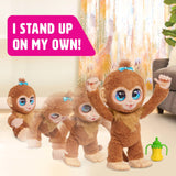 Just Play Mono de Peluche Interactivo Peanut The Playful Monkey de furReal, de 38 cm, con Sonidos, Juguetes para niños a Partir de 4 años
