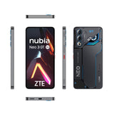 ZTE Nubia Neo 3 GT 5G, Smartphone Gaming con IA, 12GB+256GB, Gatillos Laterales, Luces LED, Pantalla OLED 6,8" 120Hz, Batería 5000mAh, Android 15, Gris