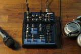 Gemini Sound GEM-05USB Mezclador analógico de 5 canales compacto que incluye un canal de micrófono de baja ruido, EQ de 2 bandas, reproducción USB de dispositivos USB y transmisión de Bluetooth