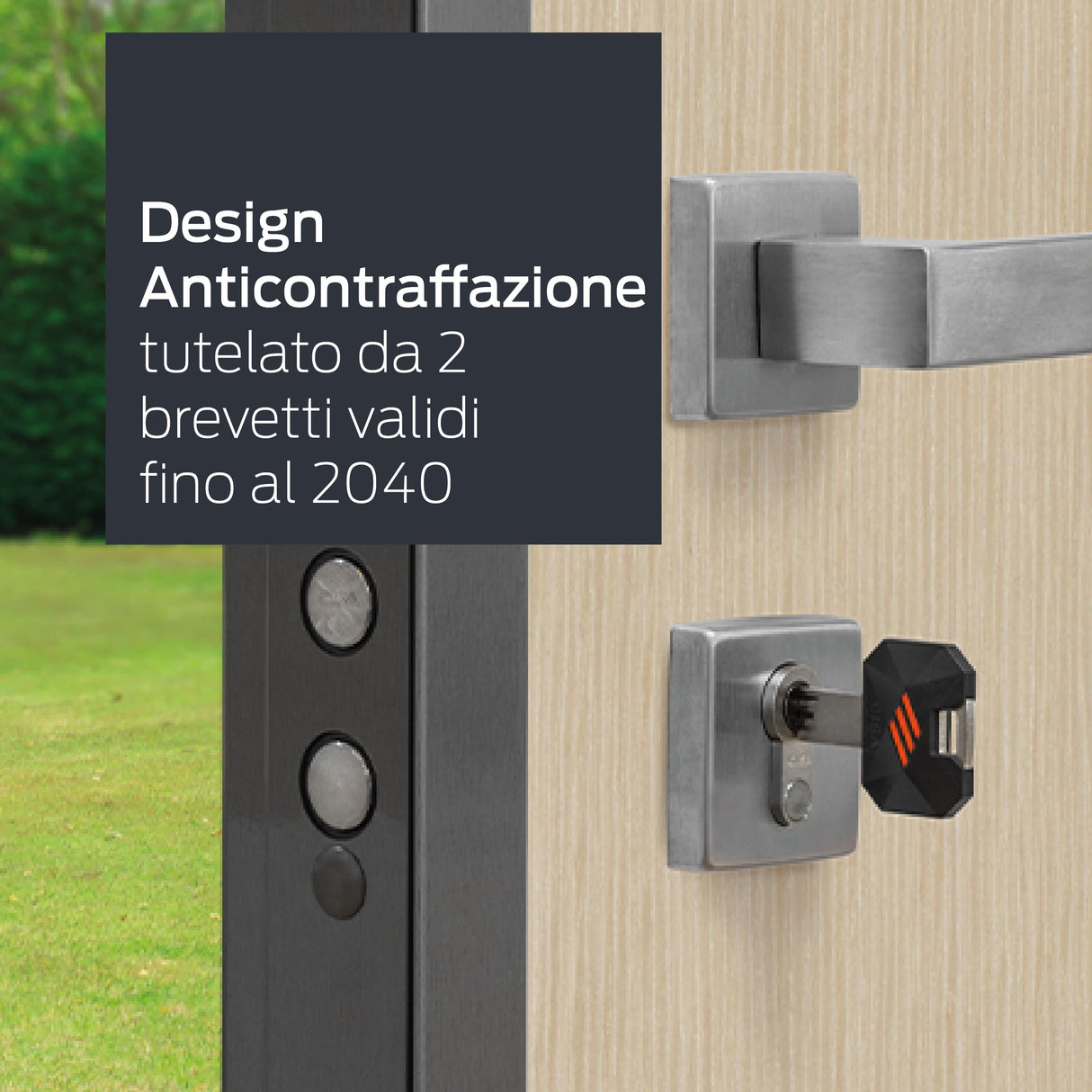 CISA - Cilindro Europeo de Seguridad RS5 10R3M11701200C5 - Cilindro con 5 filas de pernos radiales - 5 llaves de duplicación digital protegida - Dimensiones 50/30