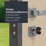 CISA - Cilindro Europeo de Seguridad RS5 10R3M11701200C5 - Cilindro con 5 filas de pernos radiales - 5 llaves de duplicación digital protegida - Dimensiones 50/30