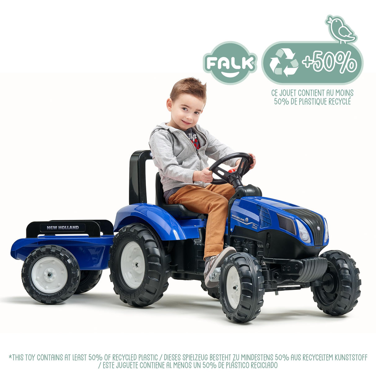 Falquet & CIE – 3090B – Tractor New Holland T8 + Remolque