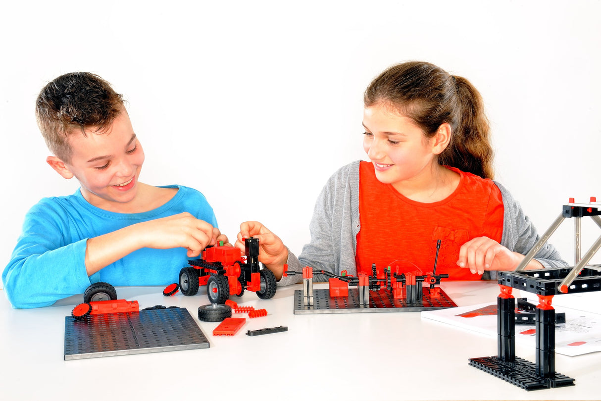 fischertechnik ADVANCED Mechanic & Static 2, 536622 – kit de construcción, juguete educativo para niños, 30 modelos, 1 motor, a partir de 9 años