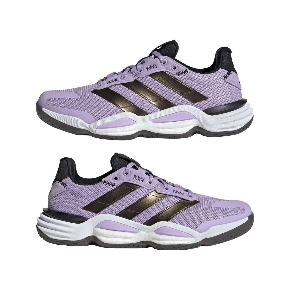 adidas Stabil 16 Indoor Shoes, Calzado Deportivo Mujer, Powder Plum/Core Black/Cloud White, 40 EU