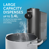 Breville Instant HotCup - Dispensador de agua caliente | 3 kW de ebullición rápida | 1,4 l de gran capacidad, eficiencia energética, filtro Brita incluido | negro metálico [VKT241]