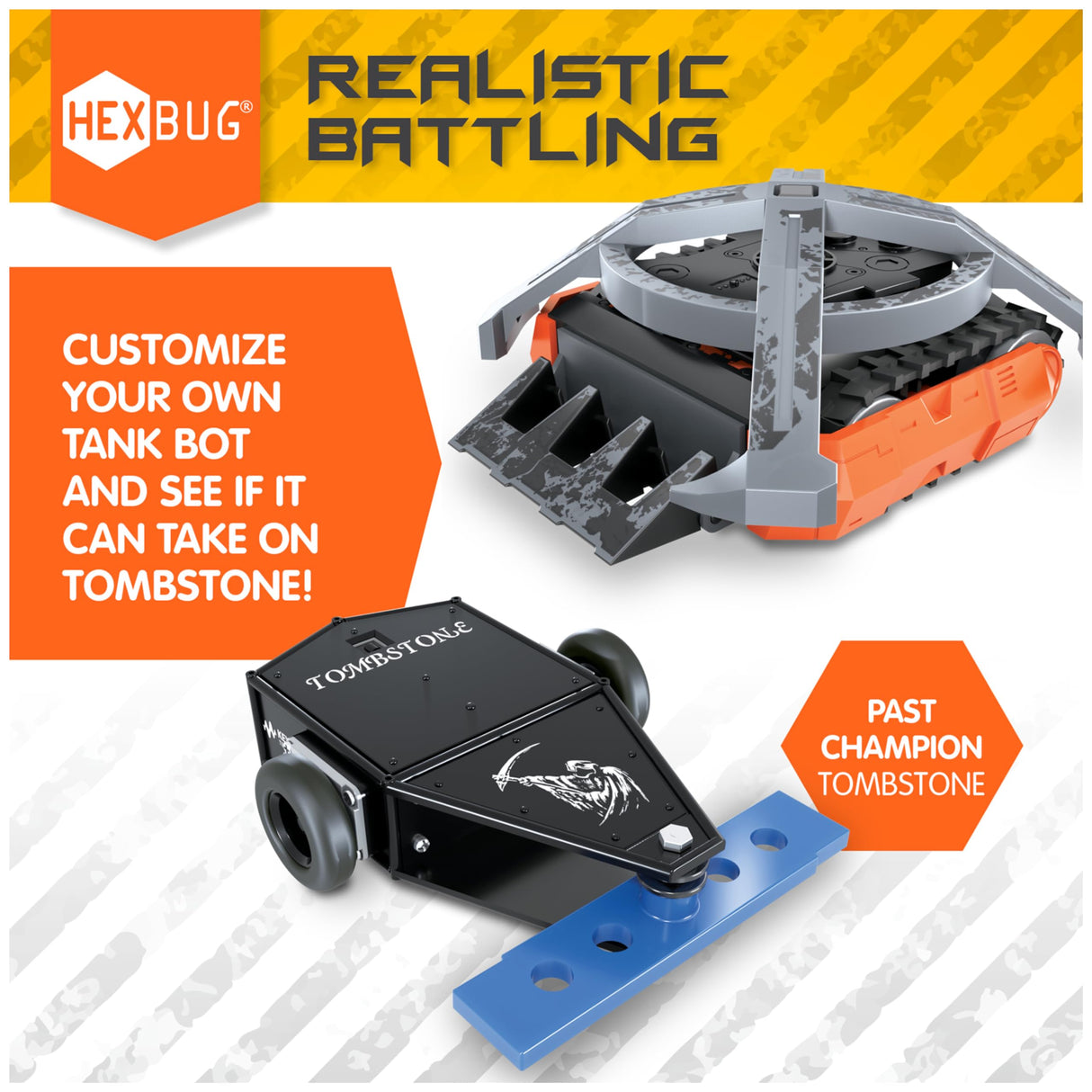 HEXBUG BattleBots Arena MAX, Juguetes Robot de Control Remoto para niños con más de 30 Piezas, Juguetes Stem para niños y niñas de 8 años en adelante, baterías Incluidas