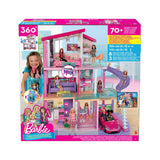 Barbie Dreamhouse Casa de Muñecas - La casa de Sus Sueños , 3 Pisos y 8 Habitaciones - Ascensor - Luz y Sonido - 70 Accesorios Regalo para Niños de 3-7 Años, GNH53