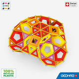 Geomag Classic Masterbox, Juego de Bloques de Construcción Magnéticos para Niños, Juguete Magnético, Colección Verde de Plástico 100% Reciclado, Edad 3-99 Años, 388 Piezas