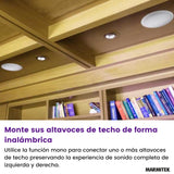 Transmisor de Audio Marmitek para Altavoces - Marmitek Speaker Anywhere 750 - Audio inalámbrico - Conexión de Dos Altavoces HiFi - 1 transmisor / 2 receptores (50 W RMS)