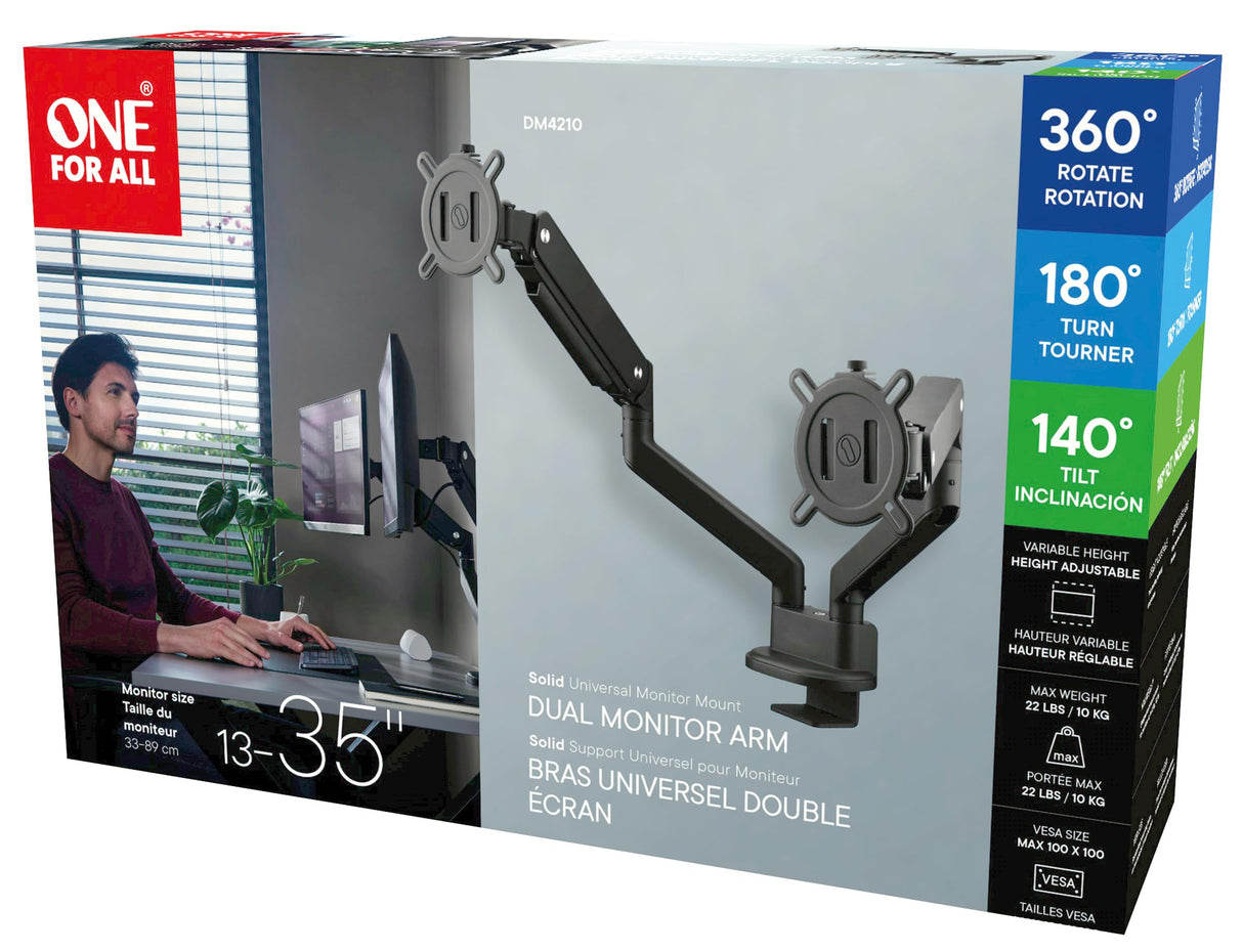 One For All DM 4210 Brazo Universal para Dos monitores