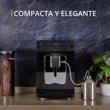 Krups Cafetera totalmente automática Evidence Evidence | Pantalla OLED con tecnología Barista Quattro Force | 12 cafés | 3 variaciones de té | capuchino con un toque | función para 2 tazas | negra