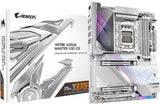 GIGABYTE X870E AORUS Master X3D Ice Placa Base – Compatible con procesadores AMD Ryzen 9000, VRM Digital de 18+2+2 Fases, hasta 9000 Hz DDR5 (OC), 2 x PCIe 5.0 + 3 x PCIe 4.0, Wi-Fi 7, LAN 10 GbE