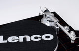 Lenco LBT-188 Tocadiscos Bluetooth - admite Salidas de RCA y USB - 2 velocidades 33 RPM y 45 RPM - preamplificador - carcasa de MDF - transmisión por correa - nogal
