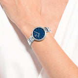 Swarovski Reloj Cosmopolitan, Brazalete de metal, Azul, Acero inoxidable